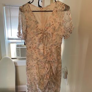 Sweets + Buds Ruched Cutout Dress - Size L - NWT